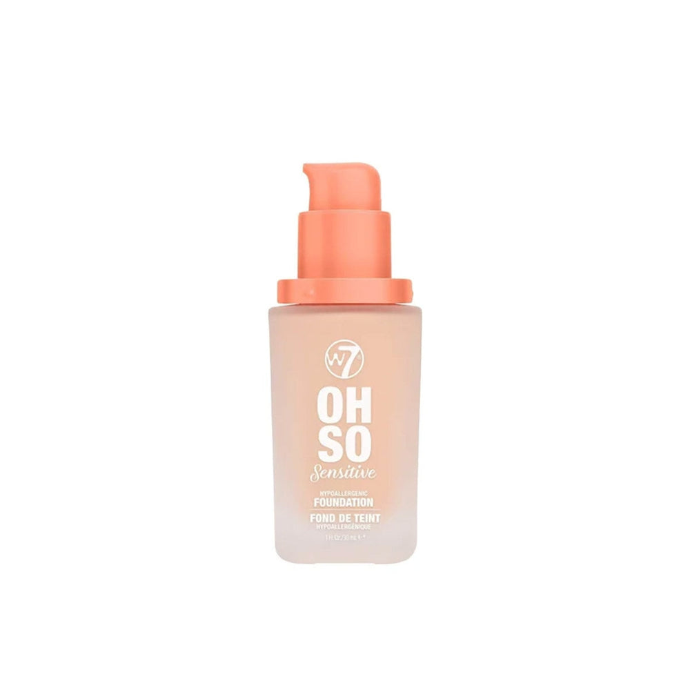 W7 Oh So Sensitive Foundation Sand Beige Hypoallergenic 30ml