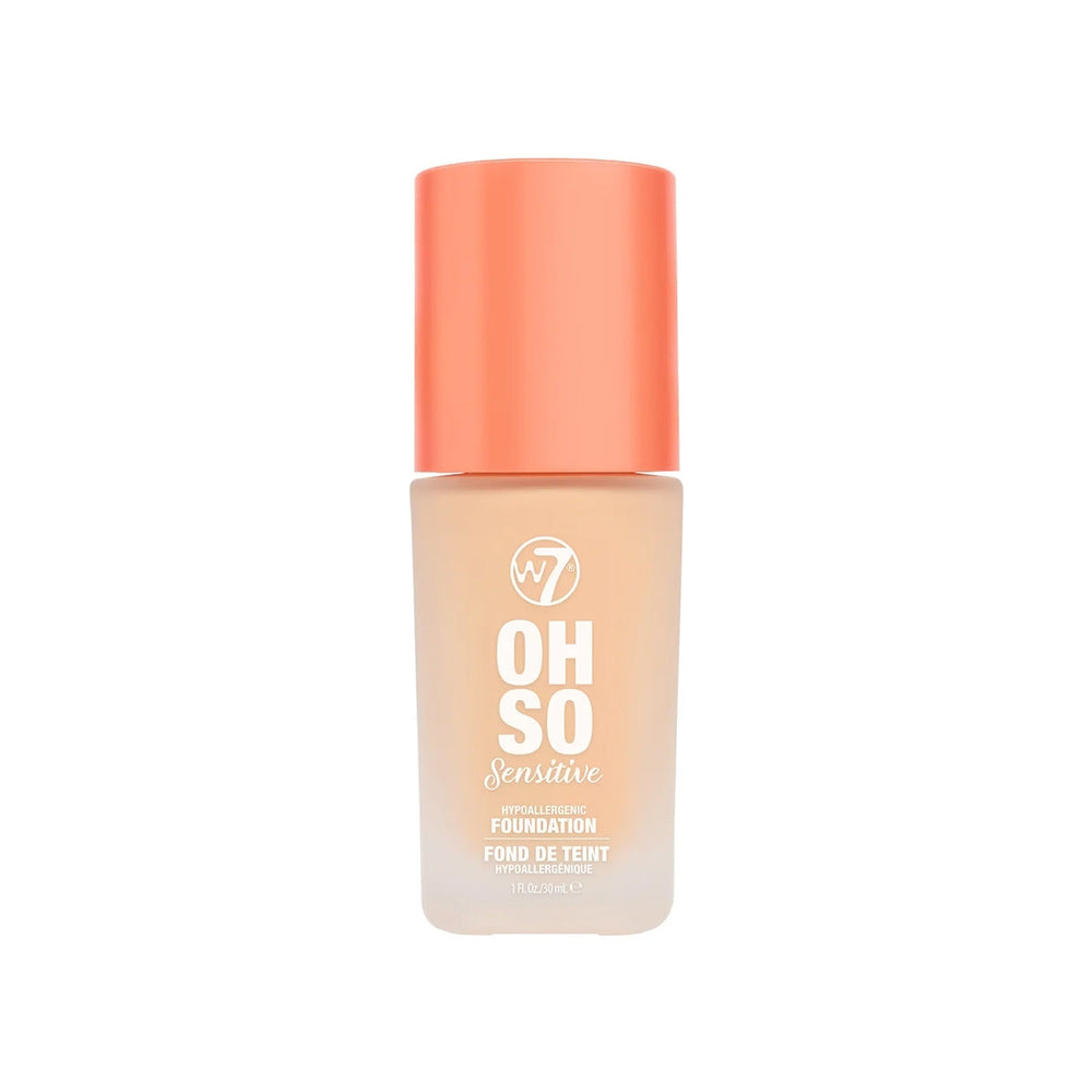 W7 Oh So Sensitive Foundation Fresh Beige Hypoallergenic 30ml
