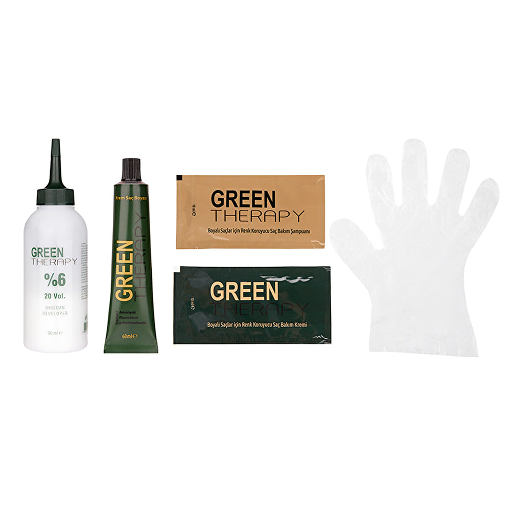 Green Therapy Cream Hair Color 6.1 Dark Ashy Blonde | Ammonia-Free