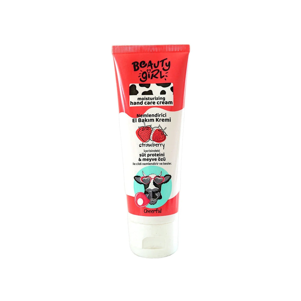 Beauty Girl Strawberry Milk Therapy Hand Cream for Dry Skin 75 ml