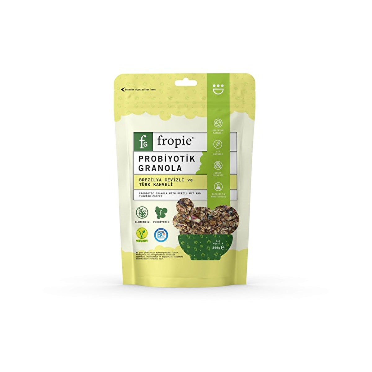 Vegan Probiotic Granola - Brazil Nuts & Turkish Coffee | 200g