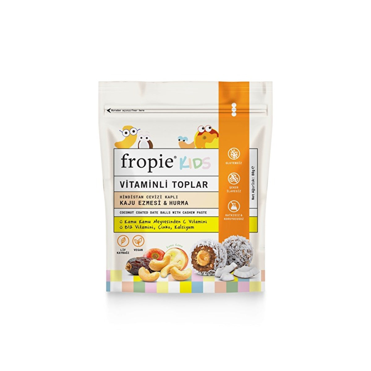 Fropie Kaju Nutrition Balls 80g - Gluten-Free & Vegan - Image #1