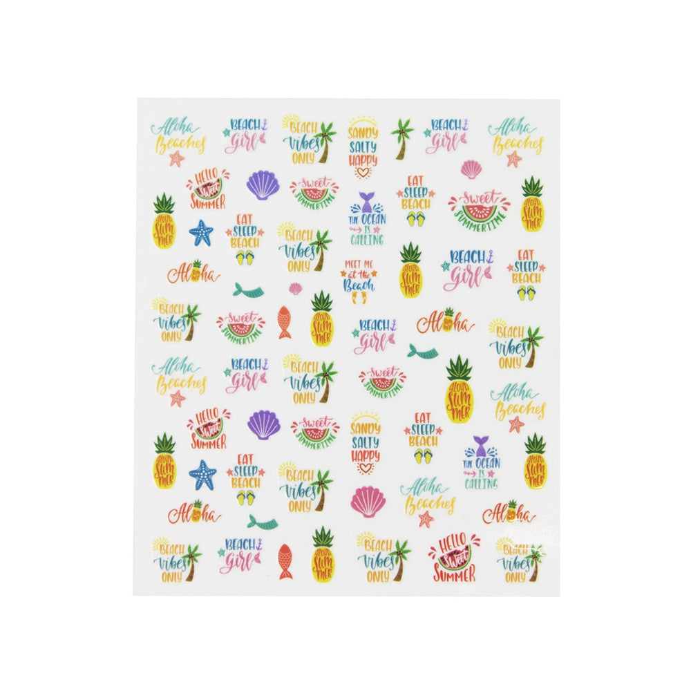 Nascita Vibes Only Nail Stickers for Creative Manicures 1 Piece