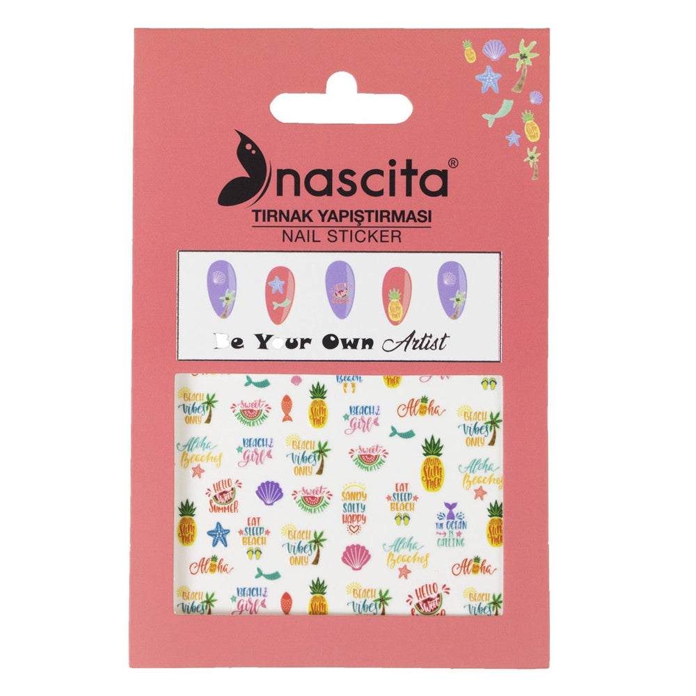 Nascita Vibes Only Nail Stickers for Creative Manicures 1 Piece