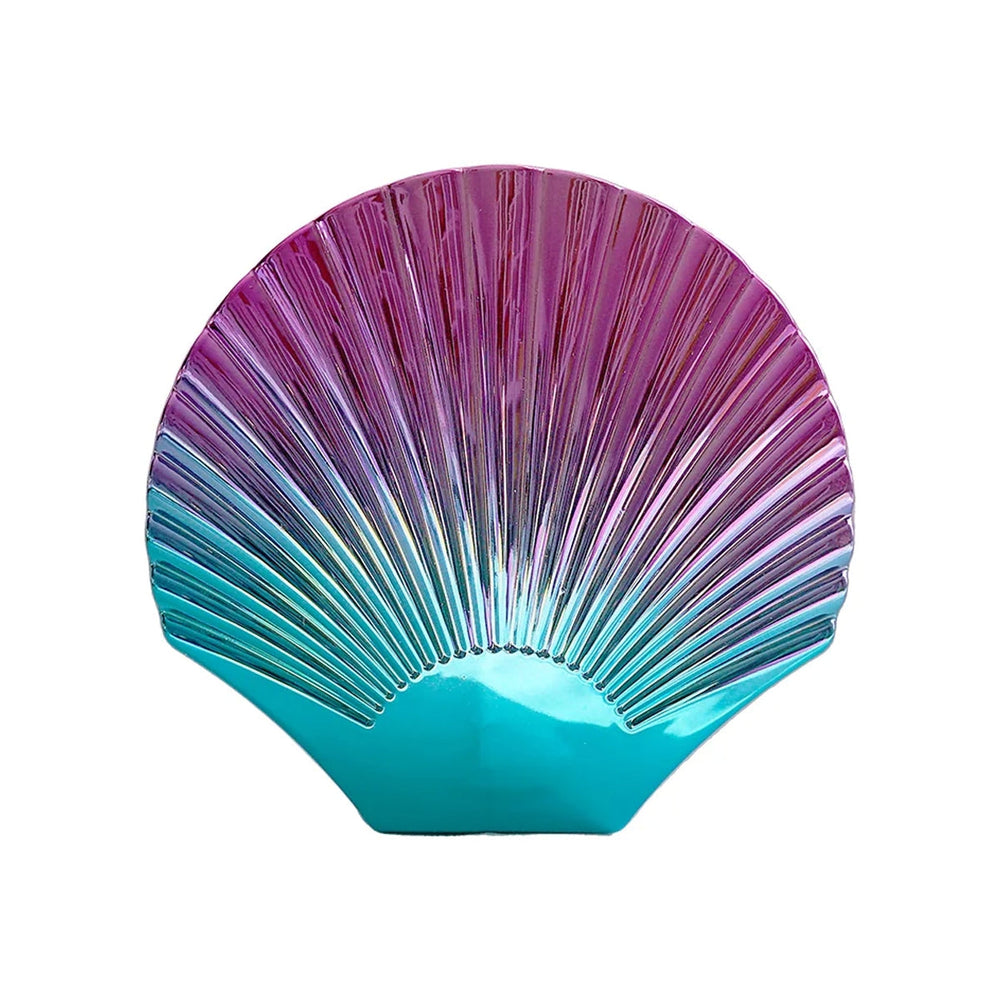 Beauty Girl Oyster Blue Compact Mirror for Makeup Touch-Ups