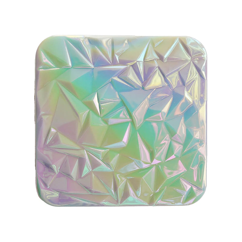 Beauty Girl Square Pocket Mirror Compact Blue 1 Count