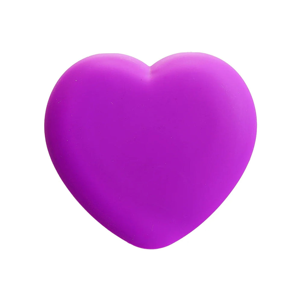 Beauty Girl Heart Shaped Pocket Mirror Purple Compact 7x7cm