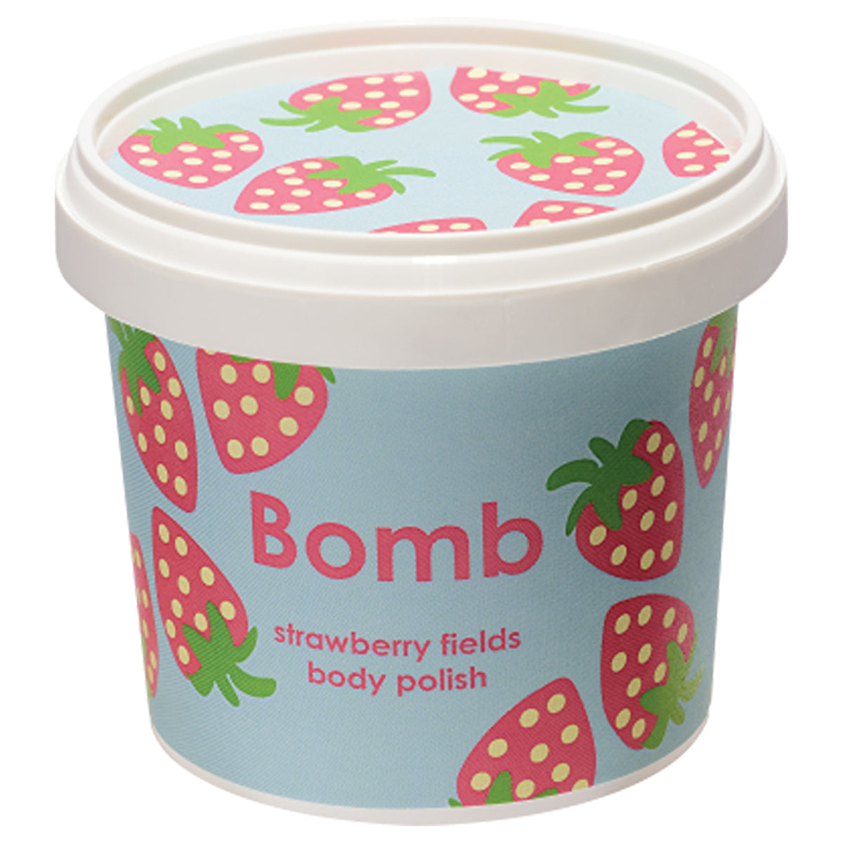 Bomb Cosmetics Strawberry Fields Body Scrub 375g - Exfoliating Cream