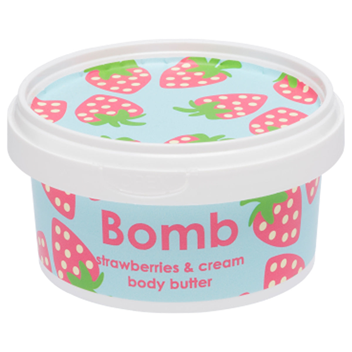 Bomb Cosmetics Strawberry & Cream Body Cream 7oz - Moisturizing Formula