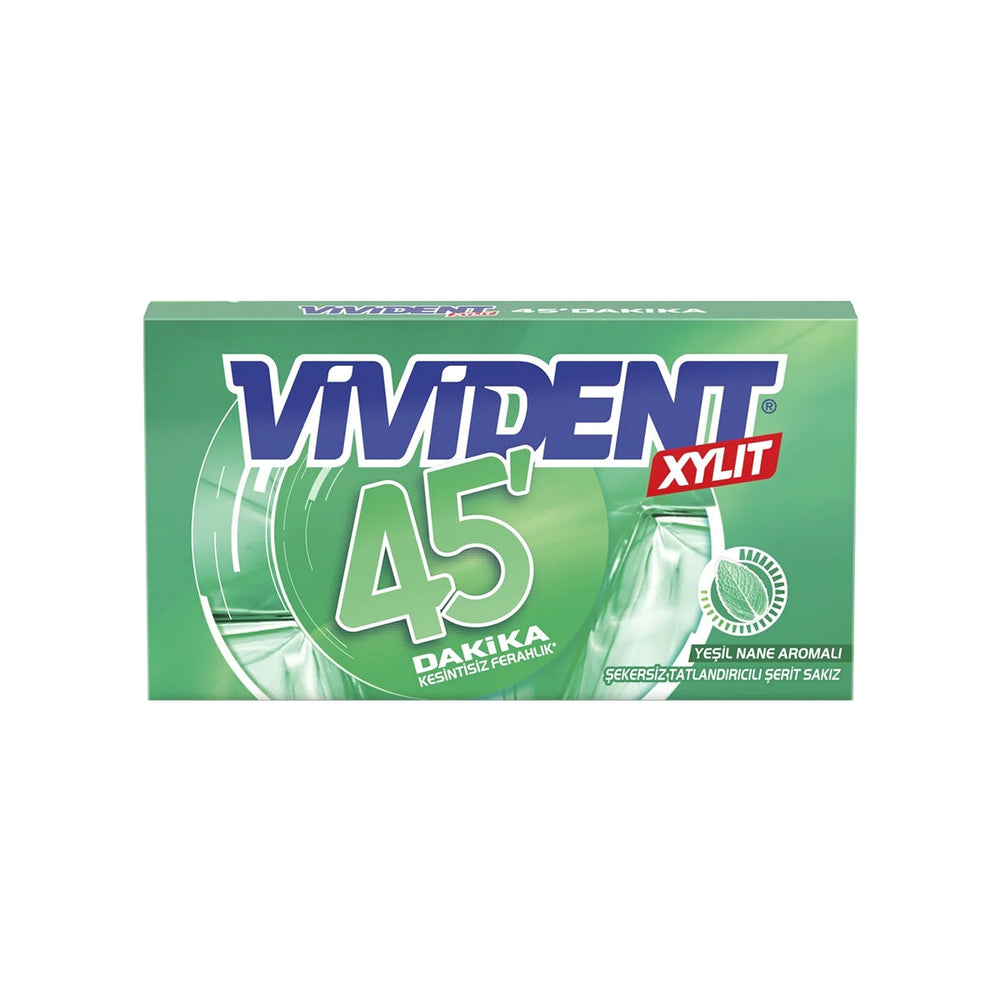 Vivident 45 Minutes Spearmint Gum Long-Lasting Freshness 26g