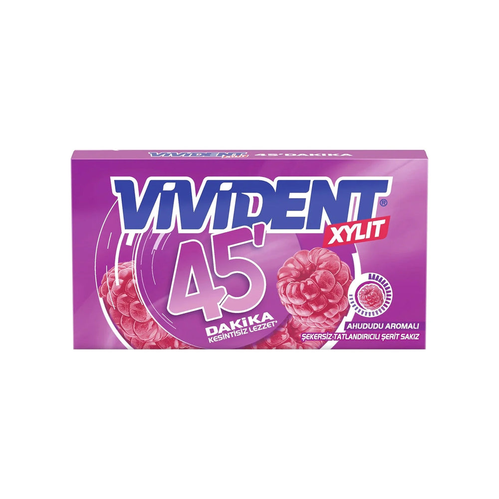 Vivident 45 Minutes Raspberry Chewing Gum 26g