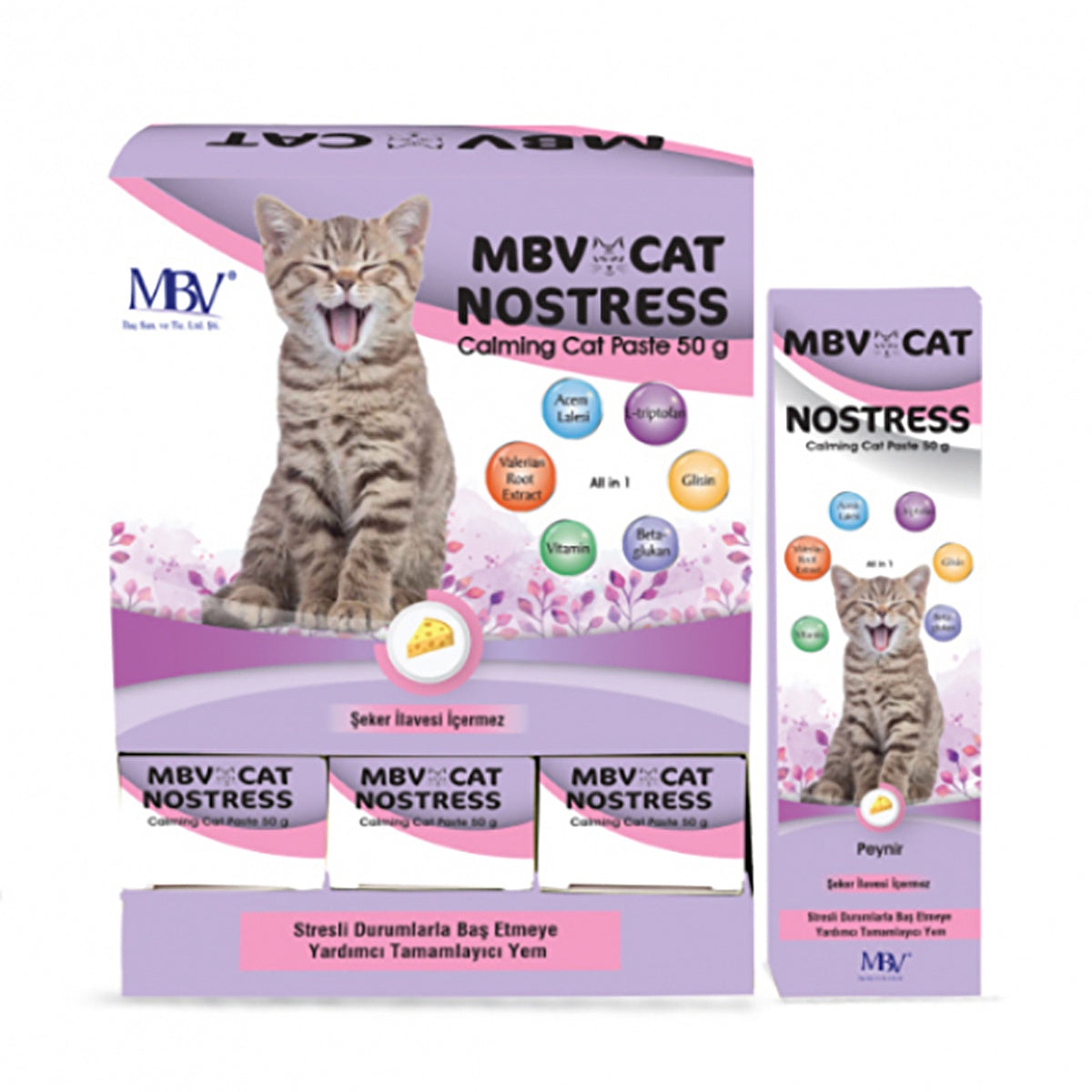 MBV Cat No Stress Paste - Nutrition Supplement 50g | High Protein