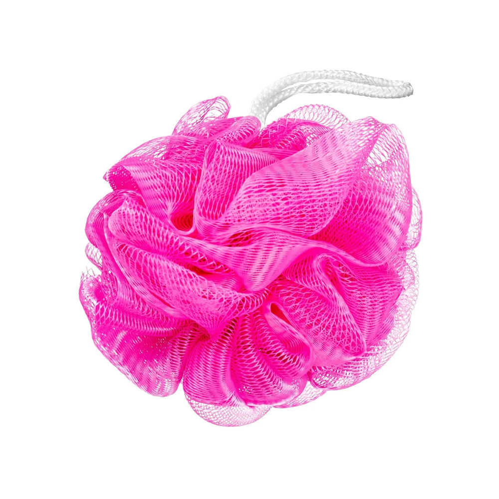 Beauty House Bath Loofah Gentle Exfoliating Mesh Medium Pink