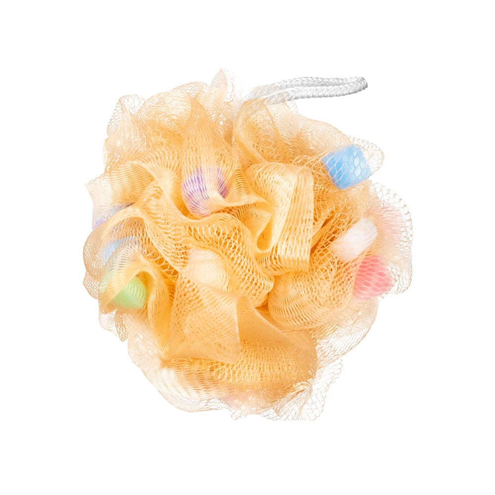 Beauty House Sponge Bath Loofah Gentle Exfoliating Gold Medium