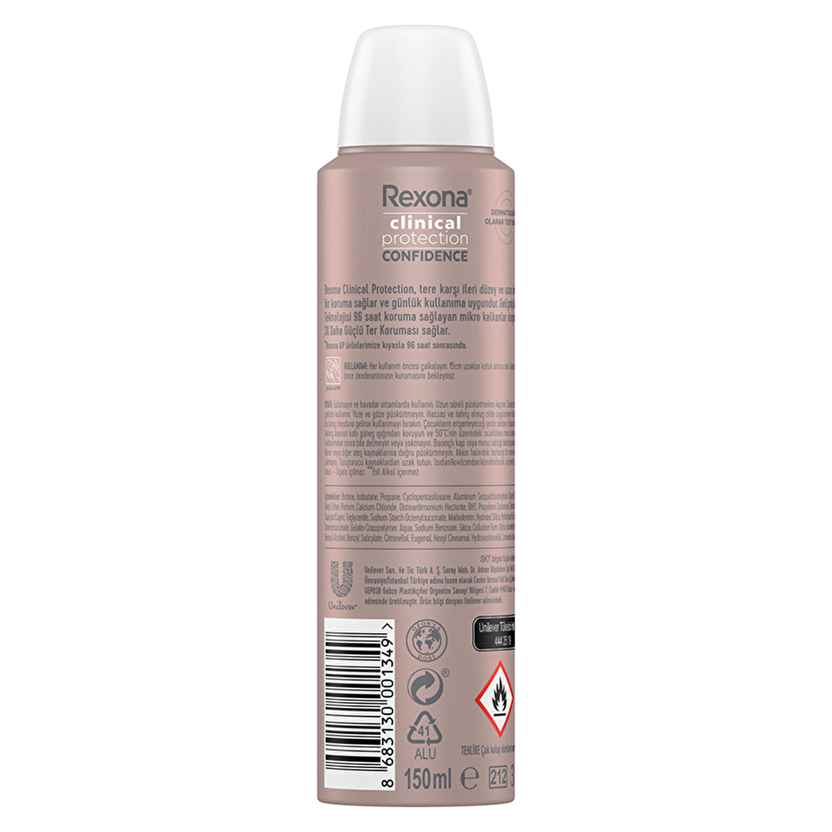 Rexona Clinical Protection Women's Deodorant Shower Clean 150ml - 96 Hour Protection