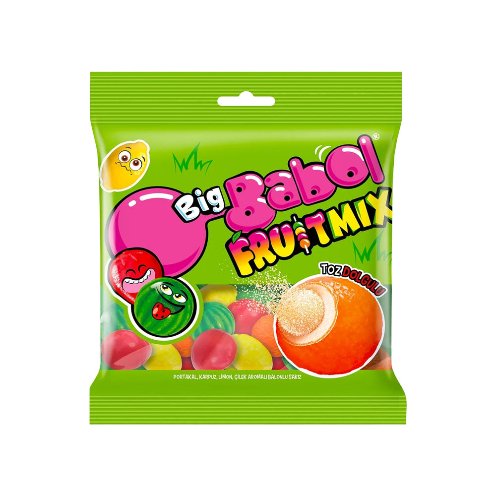 Big Babol Fruit Mix Powder Filled Bubble Gum 80g