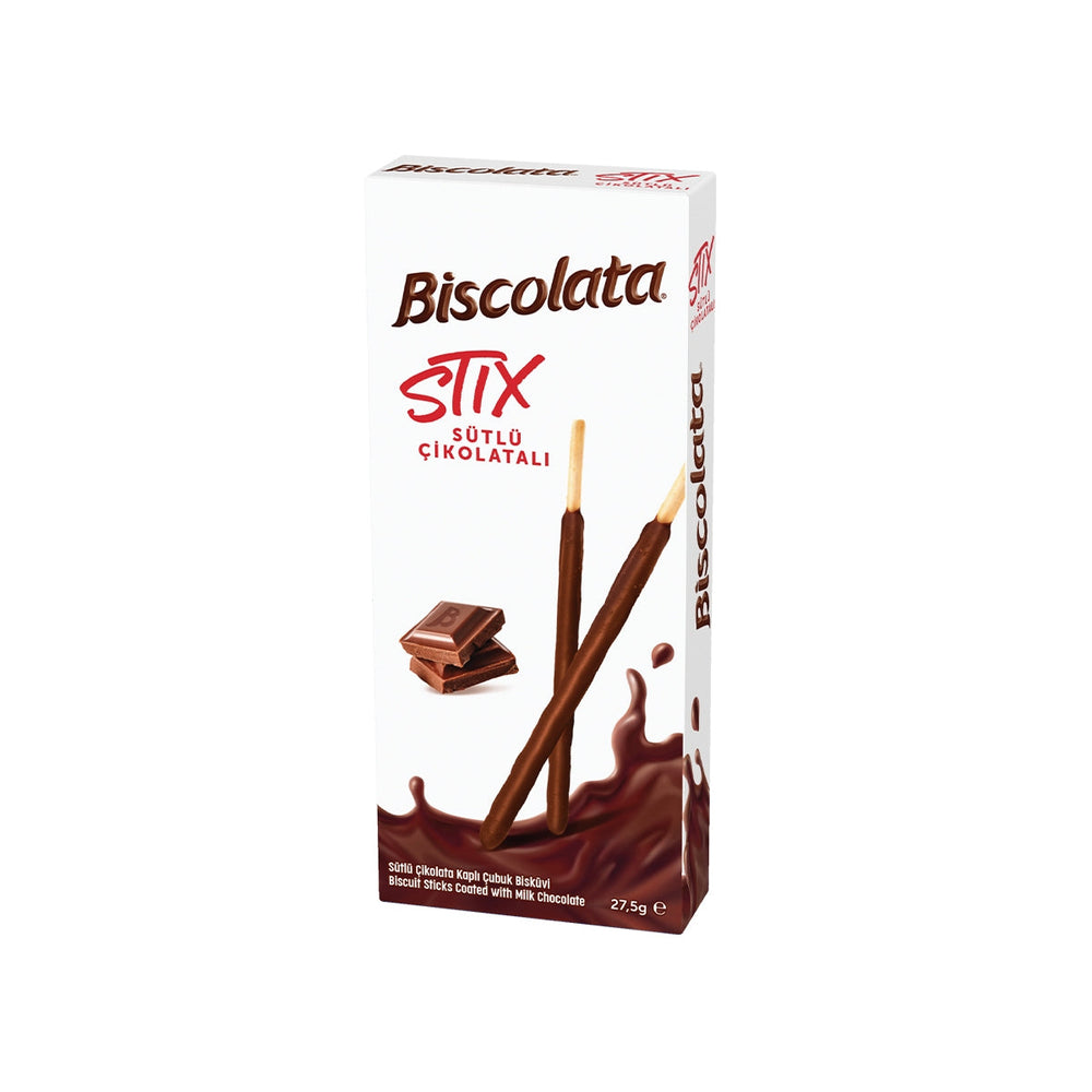 Biscolata Stix Milk Chocolate Coated Biscuit Sticks 27.5g