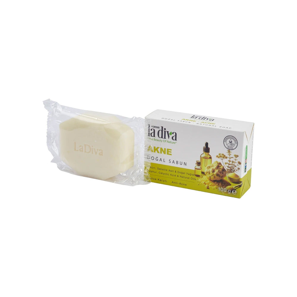 La Diva Acne Control Cleansing Bar with Sulfur & Salicylic Acid 100g