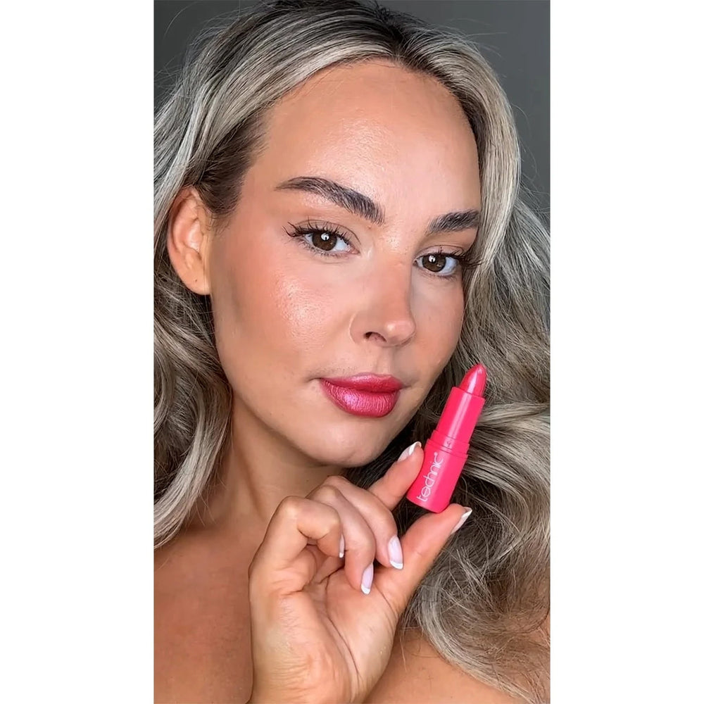 Technic Vitamin E Lipstick Hot Pink Vibrant Color 3.5g