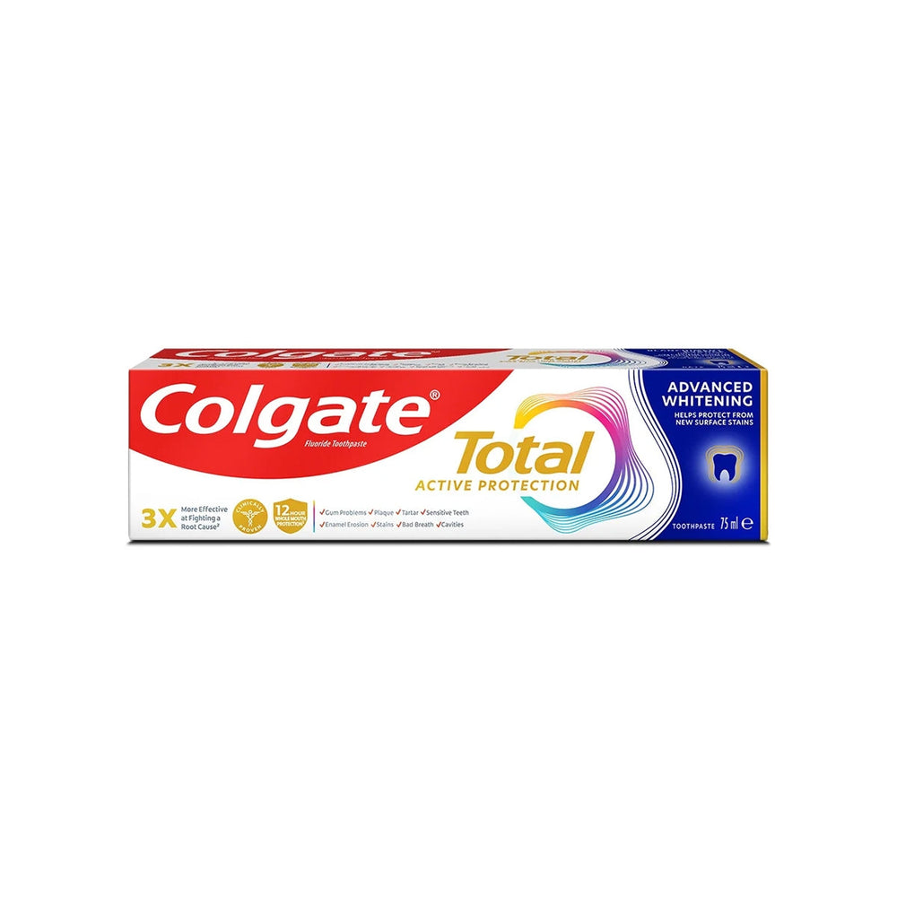 Colgate Total Advanced Whitening Toothpaste for Bright Smiles 75ml