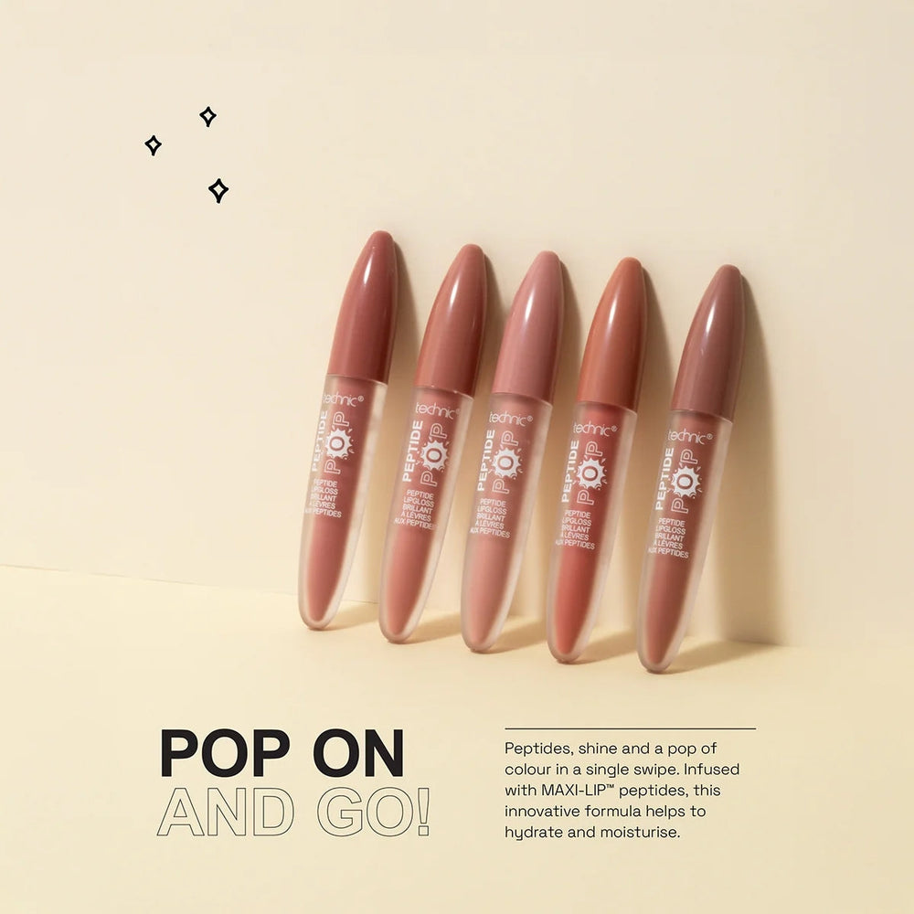 Technic Peptide Pop Lip Gloss Xpose Plumping Shine 6ml