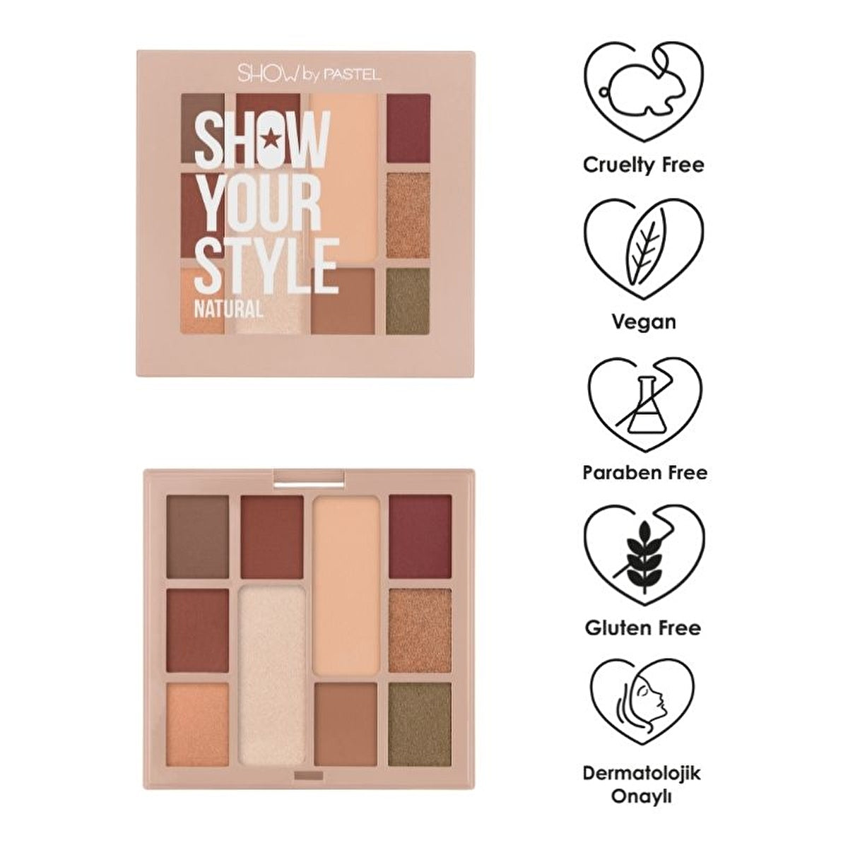 Show By Pastel Show Your Style Eyeshadow Set - 10 Natural Colors | Vegan