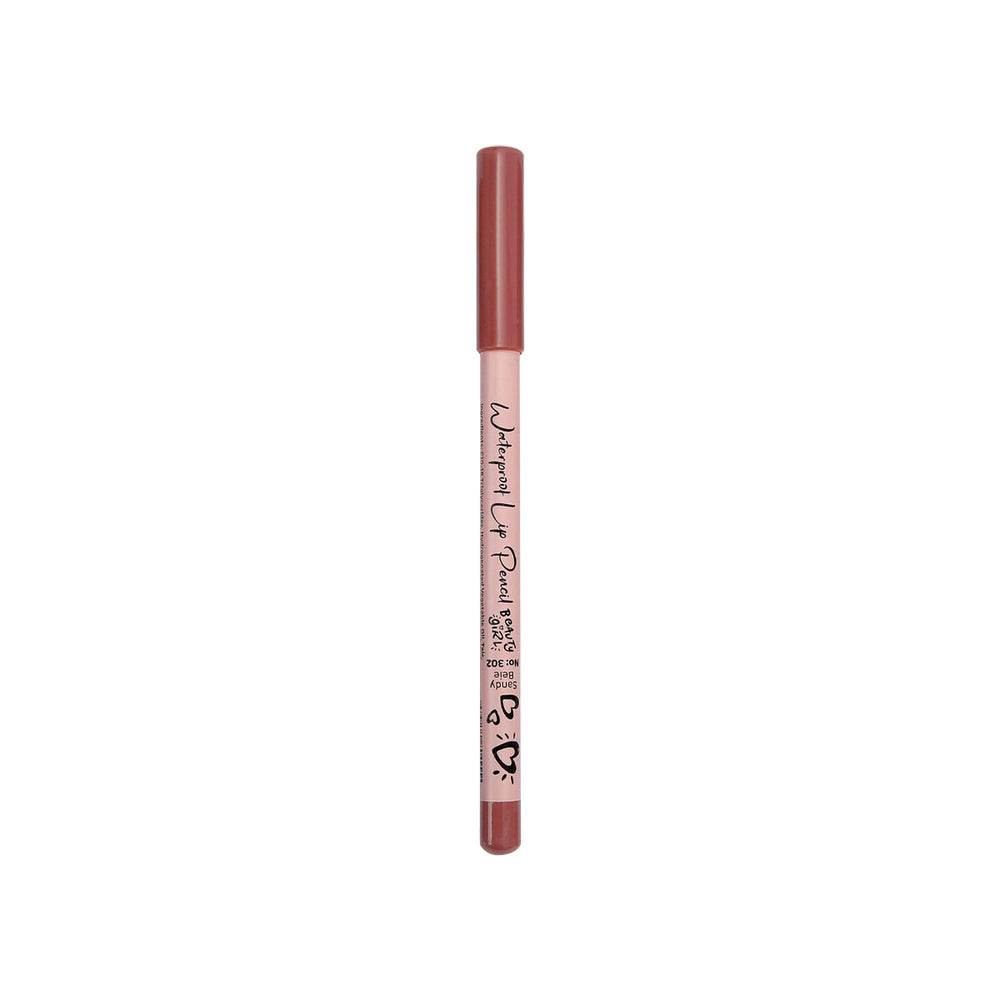 Beauty Girl Lip Liner 302 Sandy Beige Long-Wear Definition