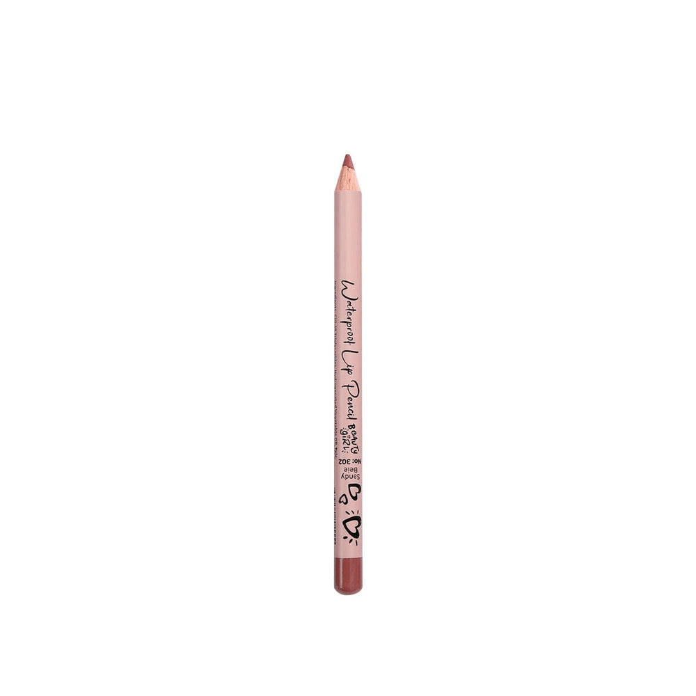 Beauty Girl Lip Liner 302 Sandy Beige Long-Wear Definition