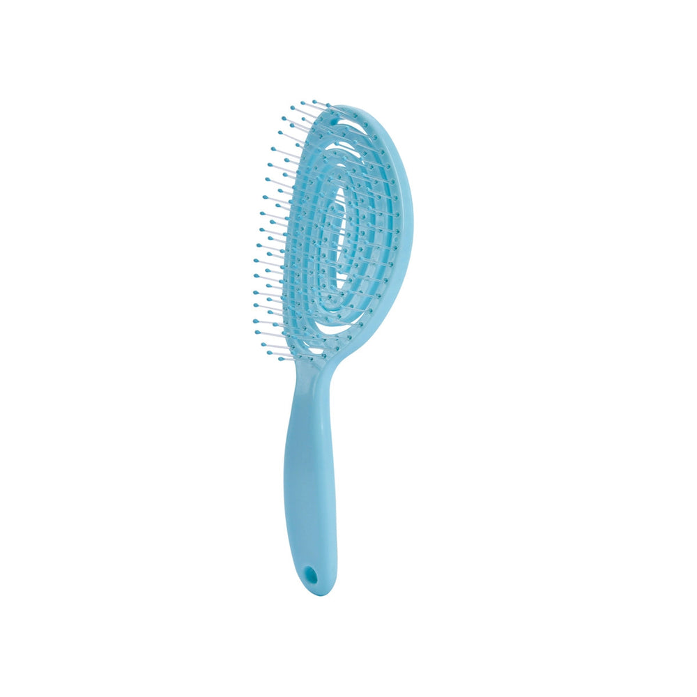 Beauty Girl Sea Blue Oval Hair Brush for Smooth Styling