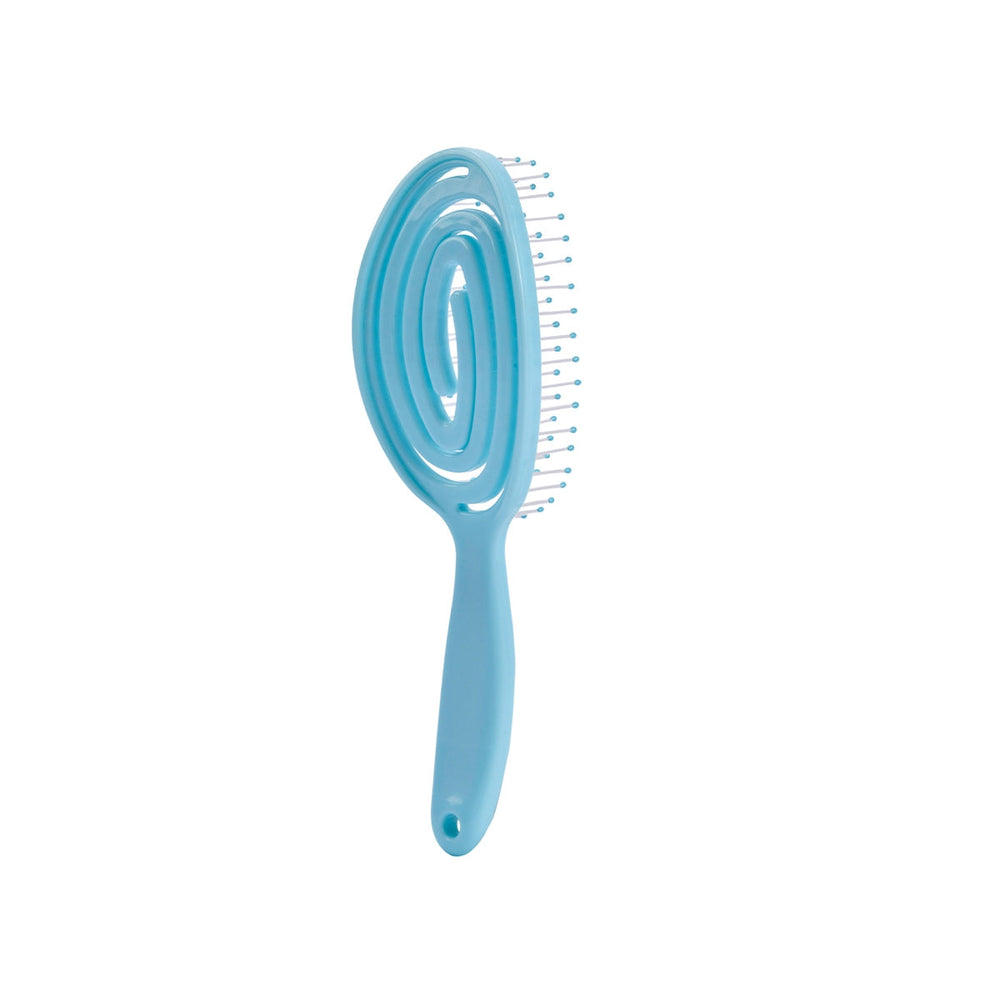 Beauty Girl Sea Blue Oval Hair Brush for Smooth Styling
