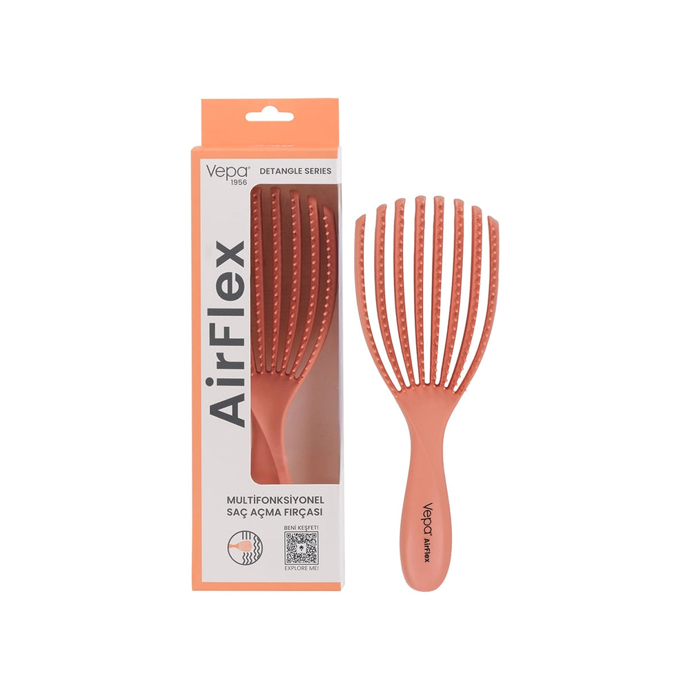 Vepa Airflex Hair Brush Salmon for Gentle Detangling