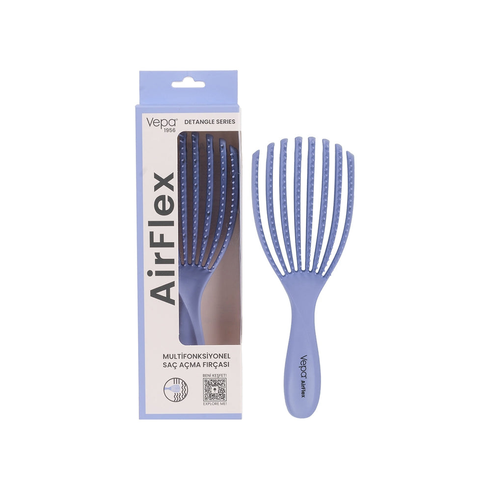 Vepa Airflex Hair Brush Lilac for Smooth Detangling 1 Piece