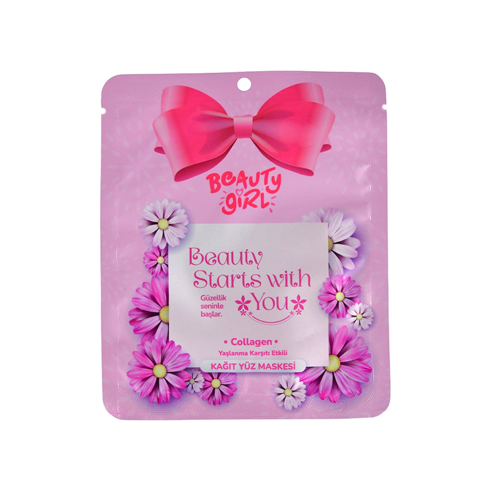 Beauty Girl Collagen Sheet Mask for Fine Lines 1 Count