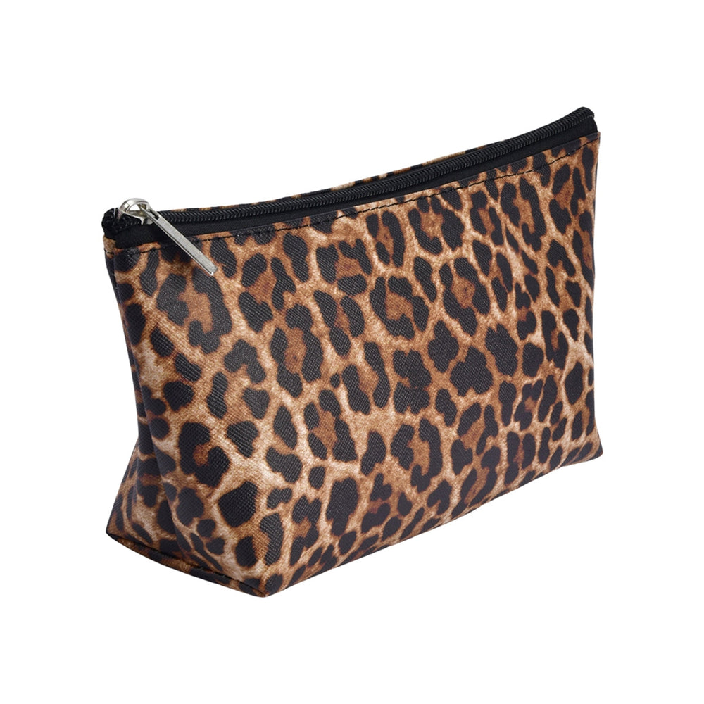 Beauty House Leopard Print Makeup Bag Travel Organizer