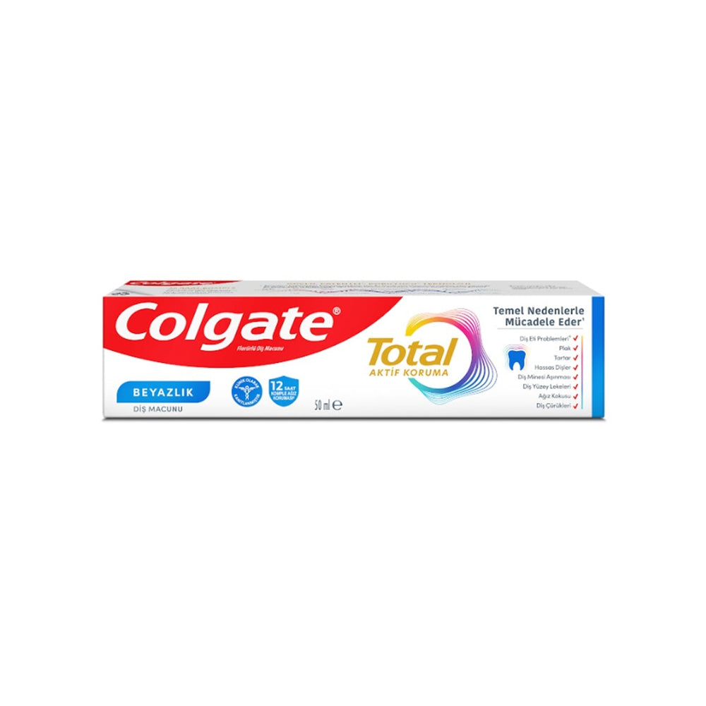 Colgate Total Whitening Toothpaste for Surface Stain Removal 50 ml