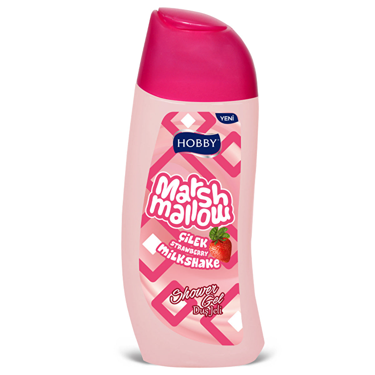 Hobby Marshmallow Strawberry Shower Gel 500ml - Rich Creamy Formula | Eco-Friendly - Image #1