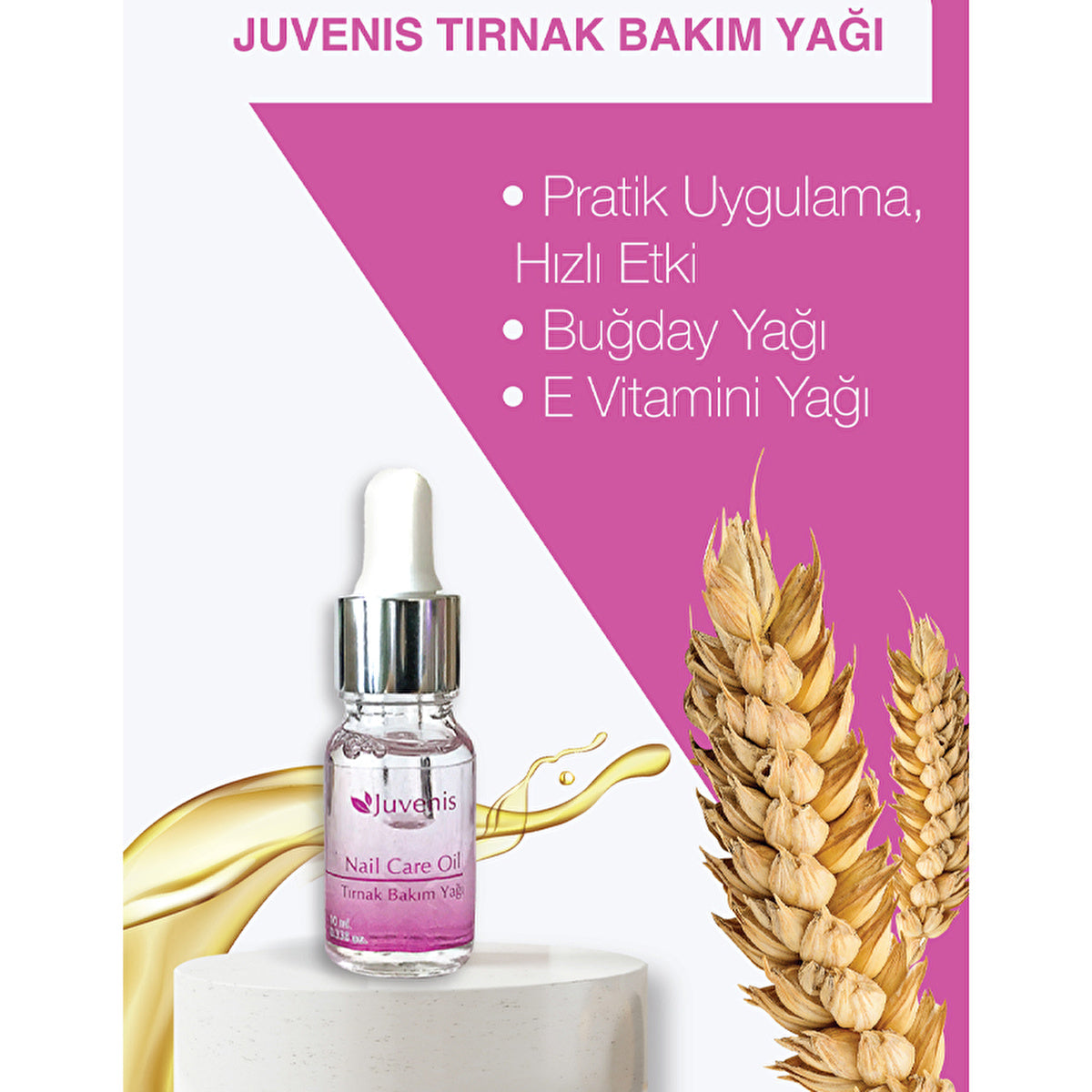 Juvenis Nail Care Oil 10ml - Nourishing Formula | Quick Absorption