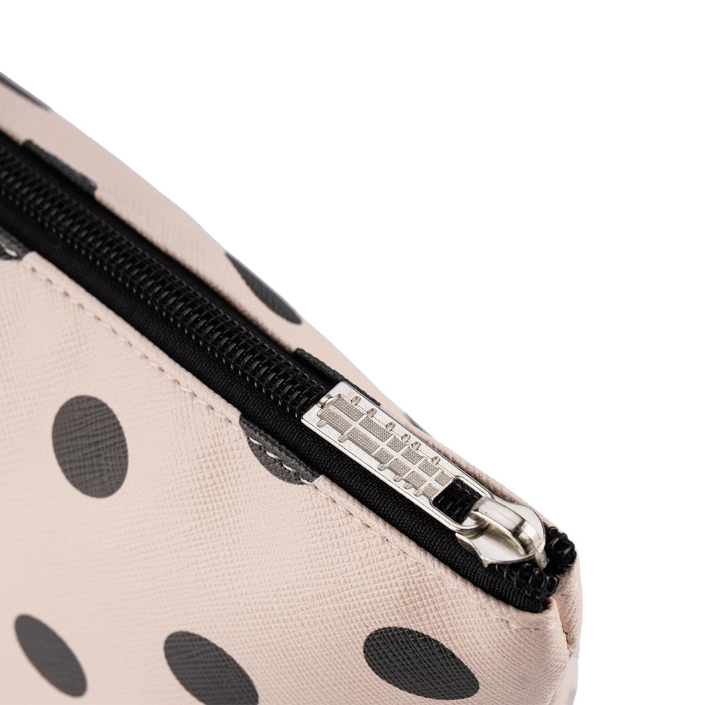 Beauty House Black Polka Dot Makeup Bag Stylish Travel Case