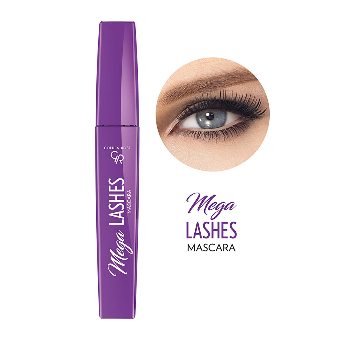 Golden Rose Mega Lashes Mascara - Dual-Sided Brush | Vegan Formula