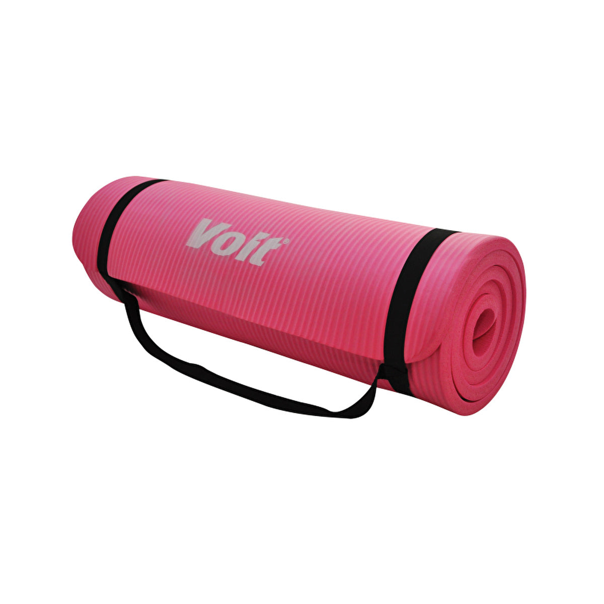 Voit Pink NBR Yoga Mat 0.59 in - 71 x 24 in | Non-Slip Design - Image #2