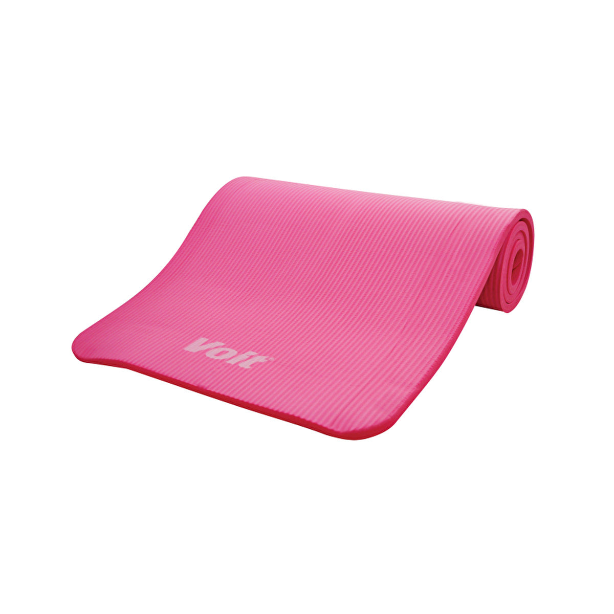 Voit Pink NBR Yoga Mat 0.59 in - 71 x 24 in | Non-Slip Design - Image #1