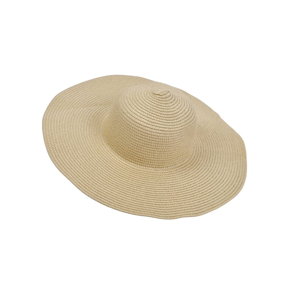 Beauty House Beige Woven Straw Hat for Sun Protection