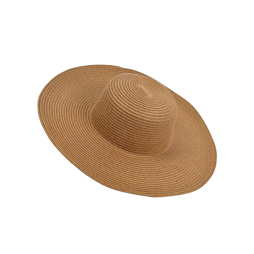 Beauty House Camel Woven Straw Hat for Sun Protection