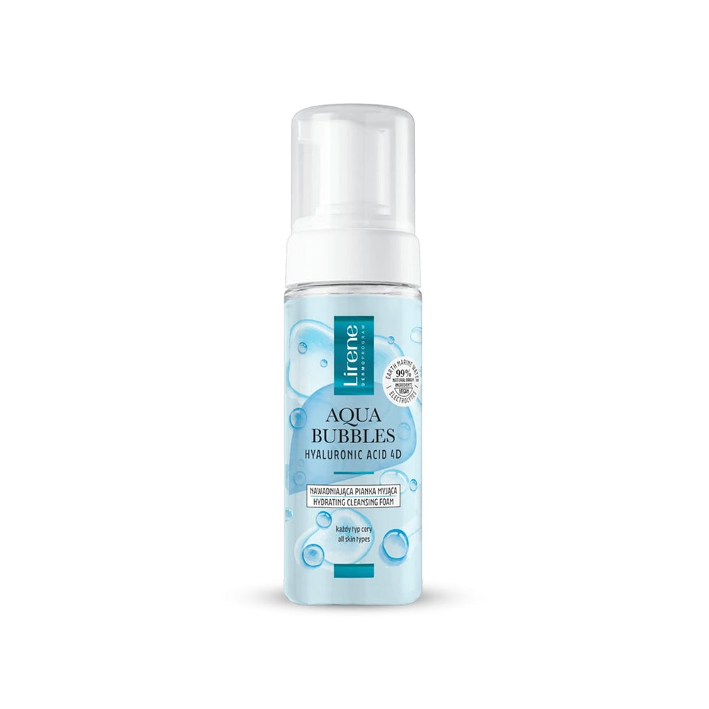 Lirene Aqua Bubbles Moisturizing Face Foam with 4D Hyaluronic Acid 150ml