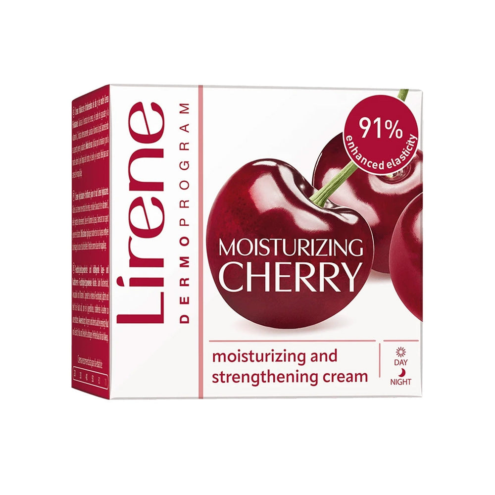 Lirene Cherry Moisturizing Cream Brightening Face Care 50ml