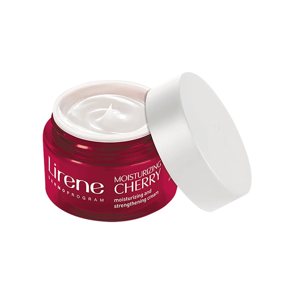 Lirene Cherry Moisturizing Cream Brightening Face Care 50ml