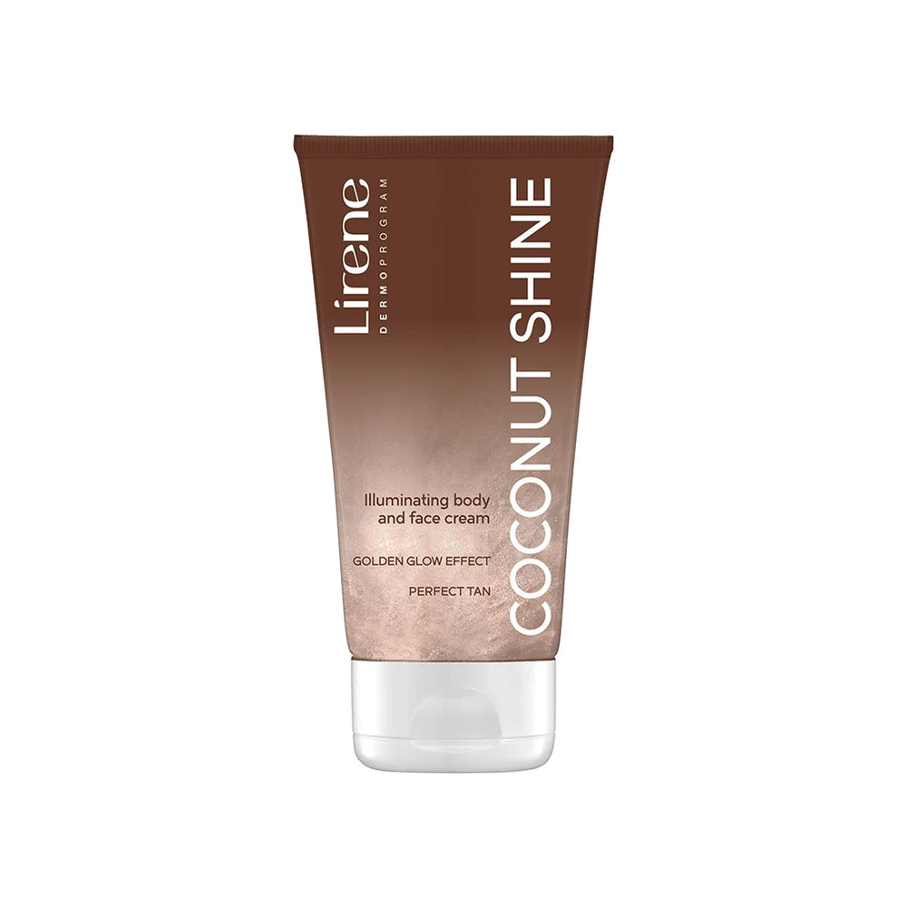 Lirene Coconut Shine Body & Face Cream for Glass Skin Glow 150ml