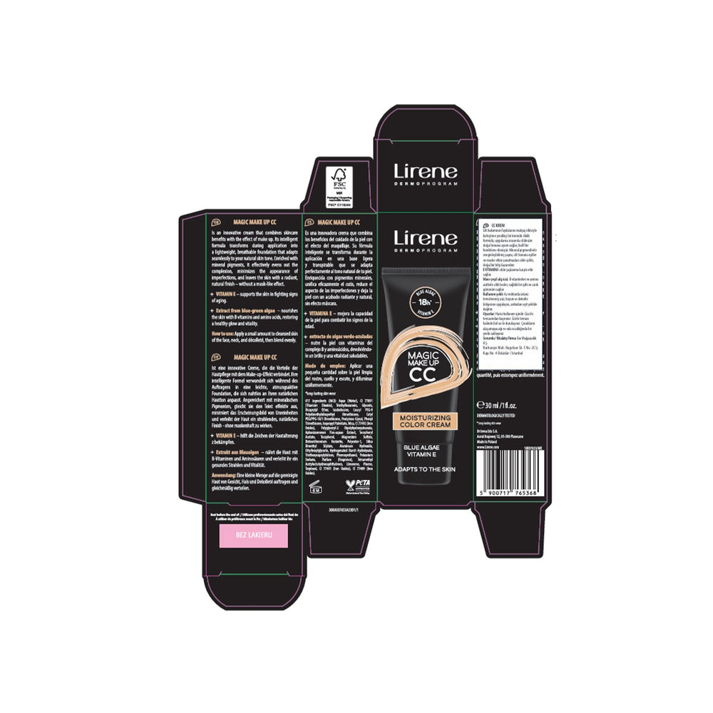 Lirene Magic CC Cream Color Correcting & Brightening 30ml