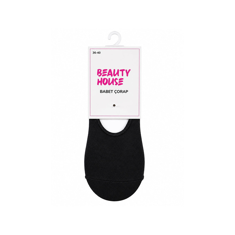 Beauty House Black No-Show Ballet Socks 1 Pair