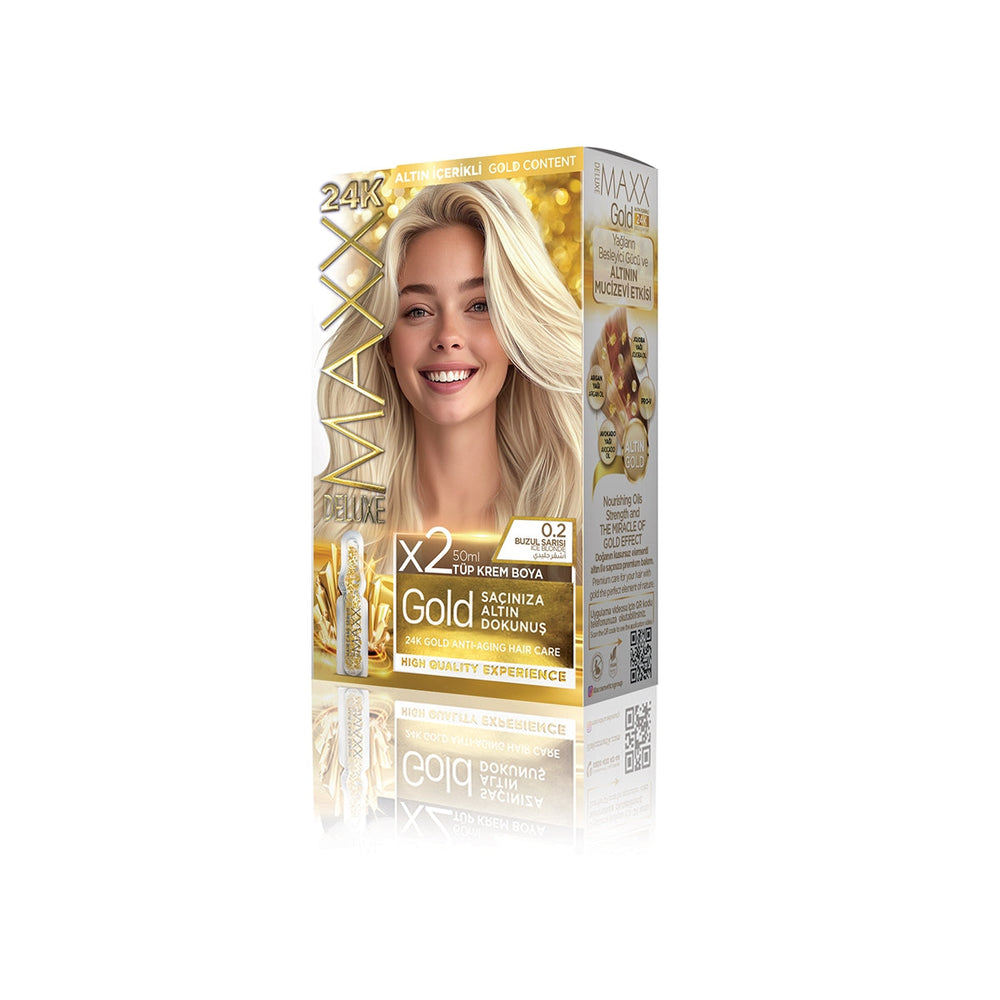 Maxx Deluxe Golden Hair Color 0.2 Icy Blonde 60ml
